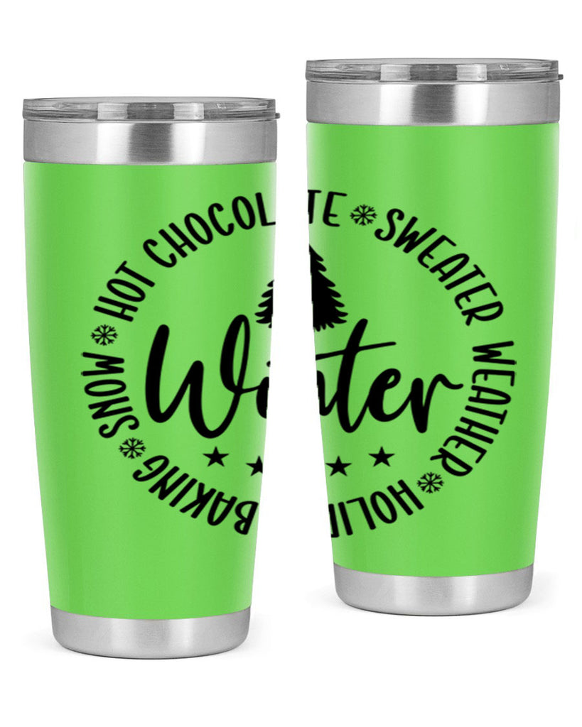 Hot Chocolate Sweater Weather Holiday Baking Snows196#- winter- Tumbler