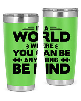 In a world Style 48#- autism- Tumbler