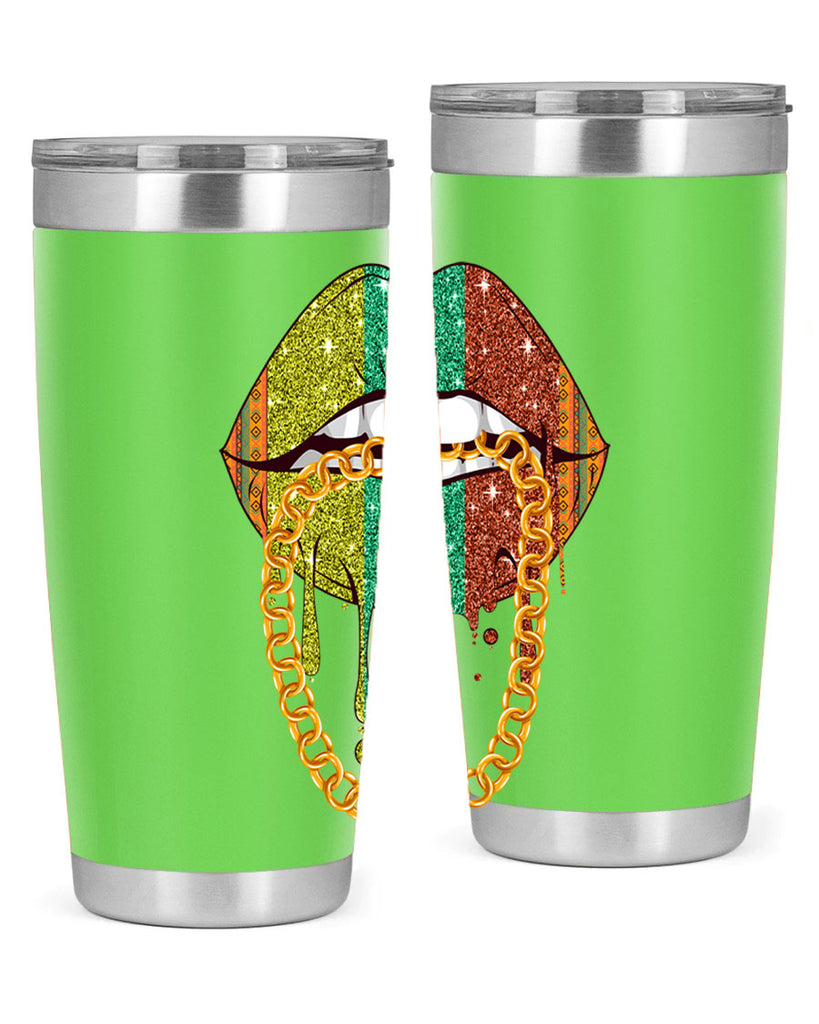 Juneteenth Women Melanin Girl Lips Png 25#- Juneteenth- tumbler