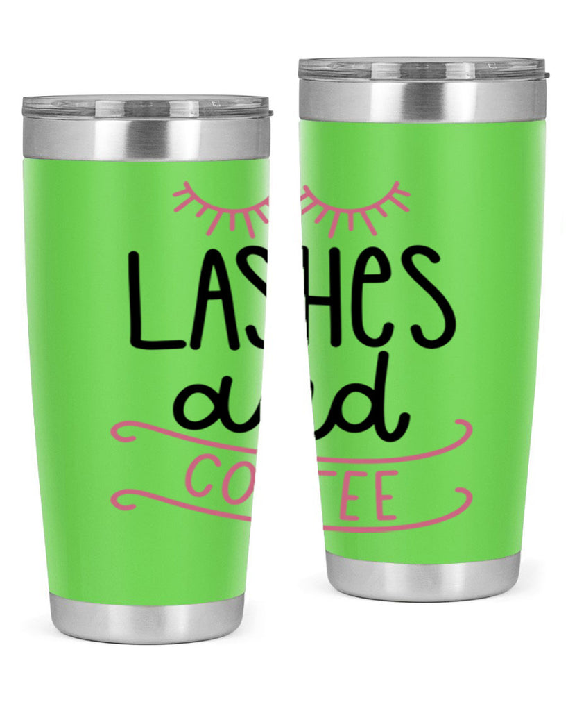 Lashes and Coffee Style 68#- make up- Tumbler