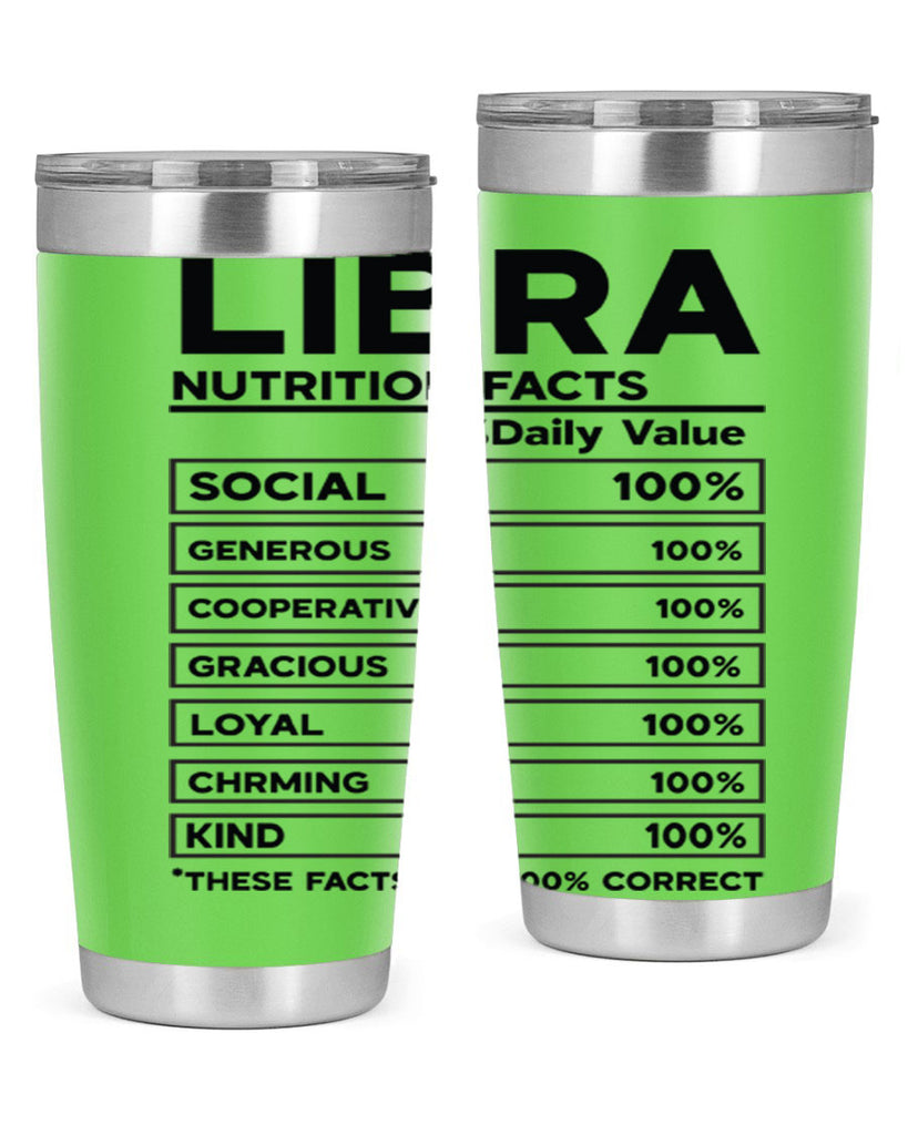 Libra Nutrition Facts 318#- zodiac- Tumbler
