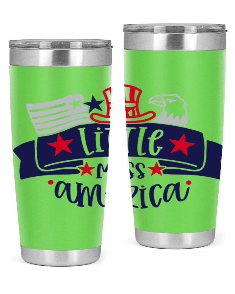 Little Miss America Style 162#- Fourt Of July- Tumbler