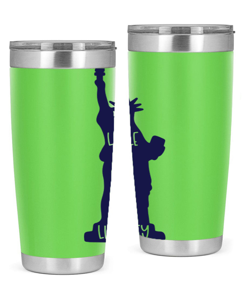 Little Miss Liberty Style 163#- Fourt Of July- Tumbler