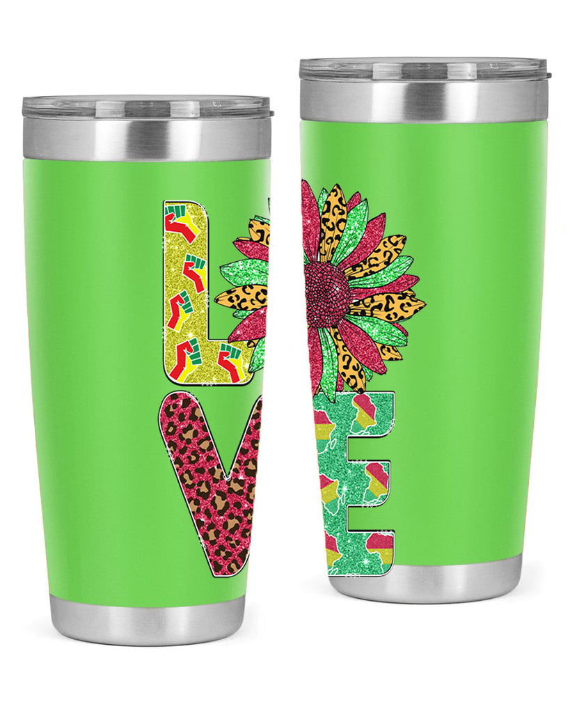 Love Juneteenth Day Fist Sunflower Png 7#- Juneteenth- tumbler