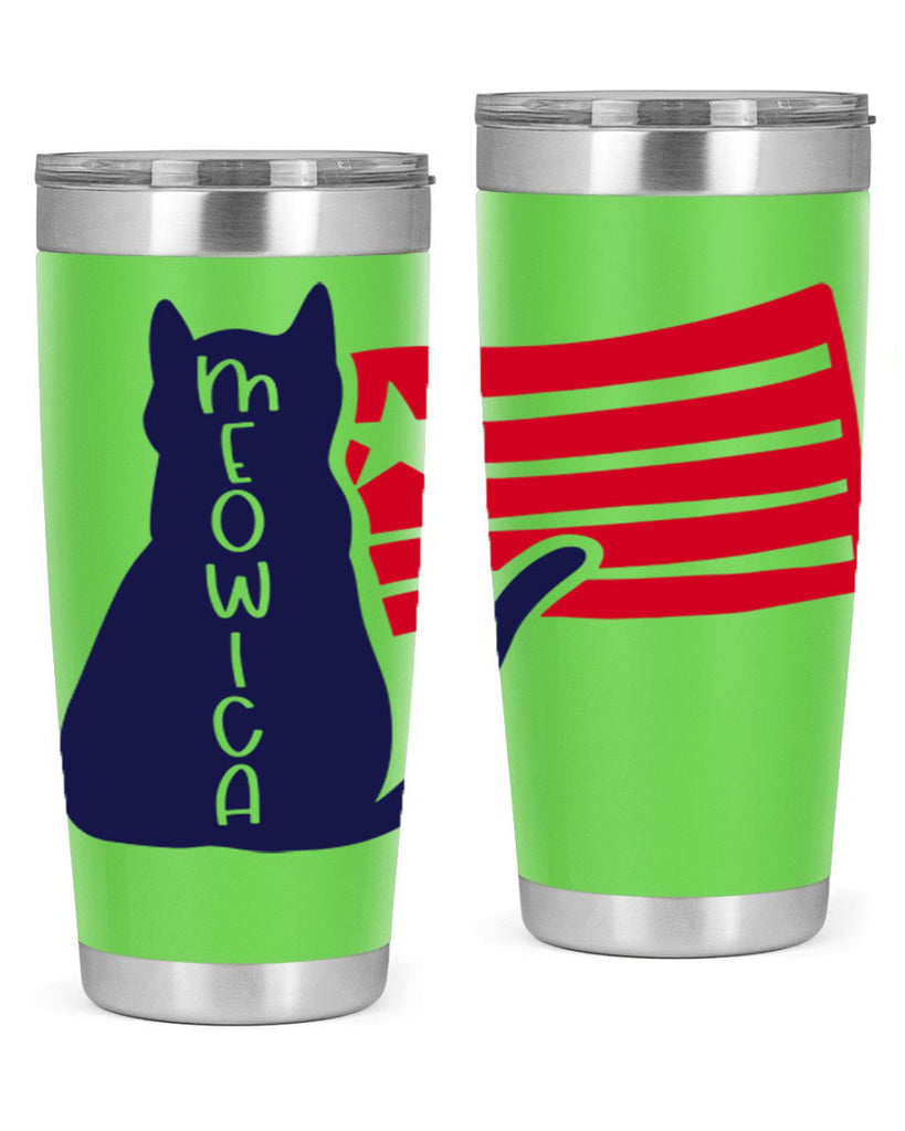 Meowica Style 166#- Fourt Of July- Tumbler
