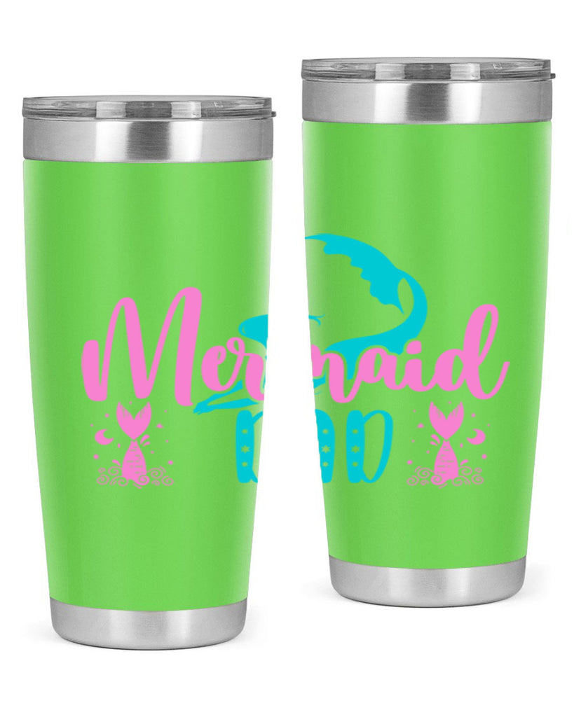 Mermaid Dad 356#- mermaid- Tumbler