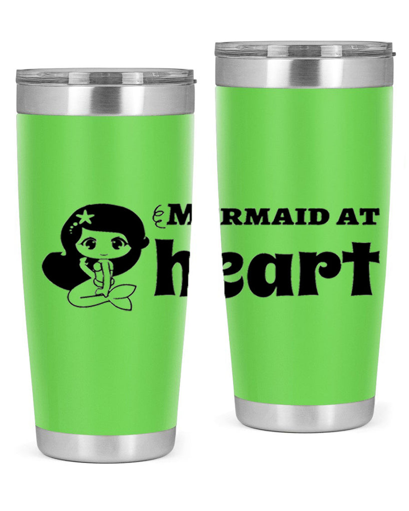 Mermaid at heart 393#- mermaid- Tumbler