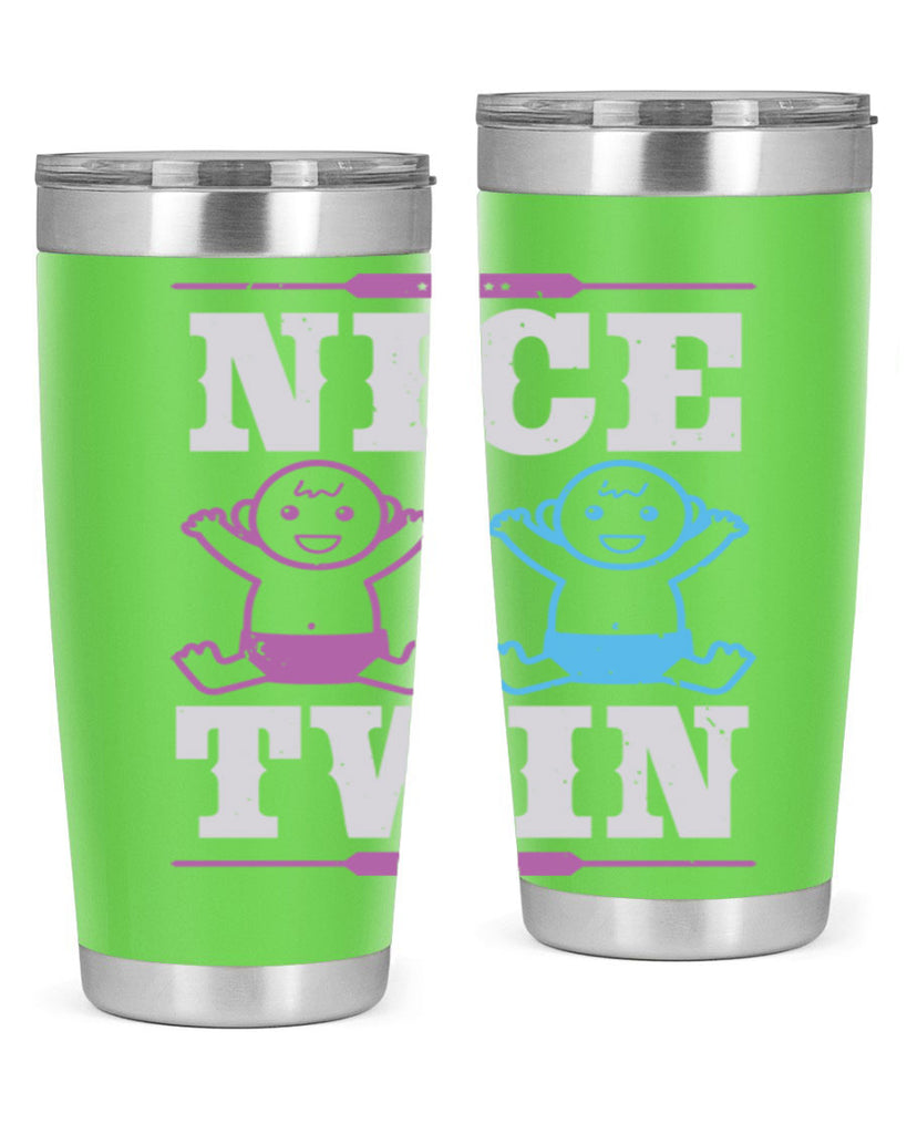 Nice Twin Style 26#- baby shower- tumbler