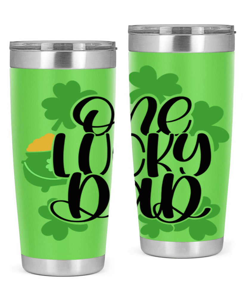 One Lucky Dad Style 43#- St Patricks Day- Tumbler