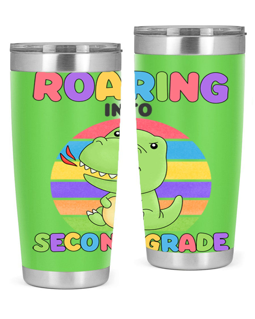 Roaring to 2nd Grade Trex 23#- second grade- Tumbler