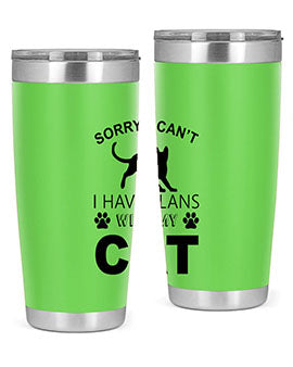 Sorry I Cant Style 116#- cat- Tumbler