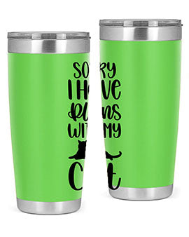 Sorry I Have Plans Style 105#- cat- Tumbler