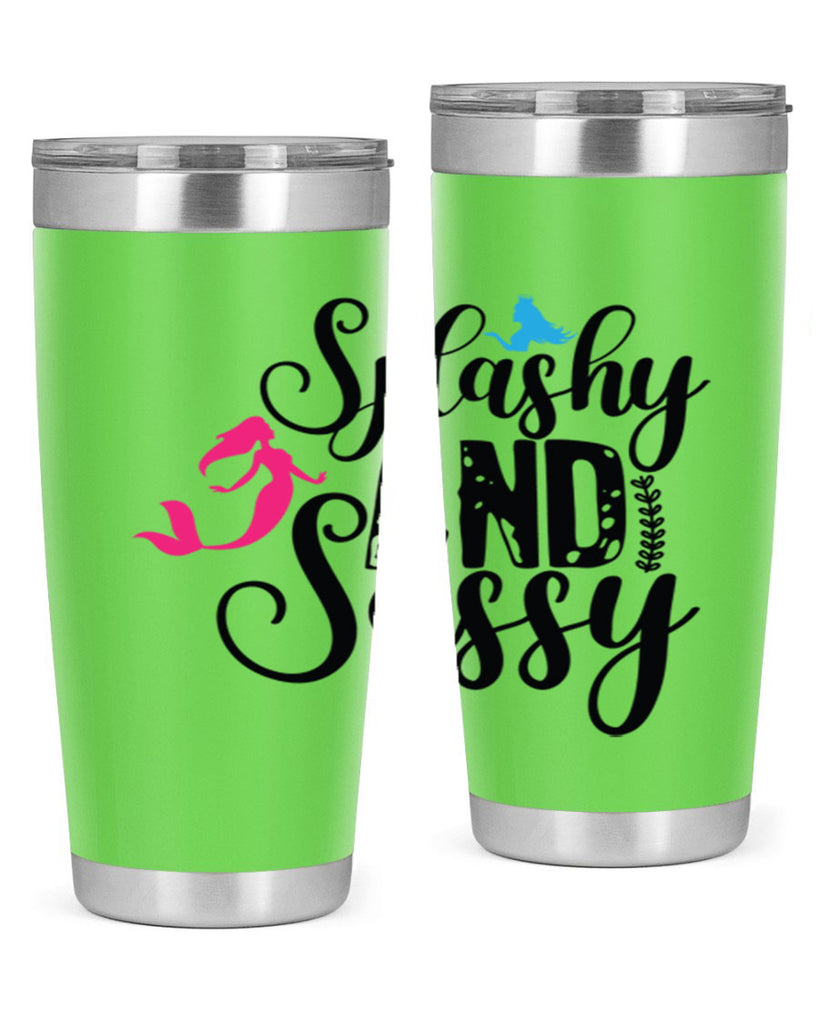 Splashy and Sassy 624#- mermaid- Tumbler