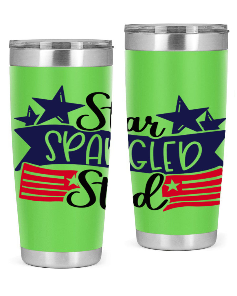 Star Spangled Stud Style 173#- Fourt Of July- Tumbler