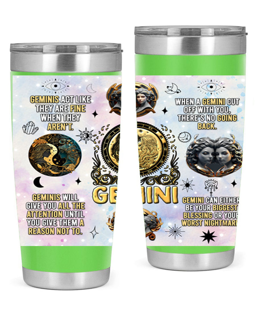 StraightGemini 472#- zodiac- Tumbler