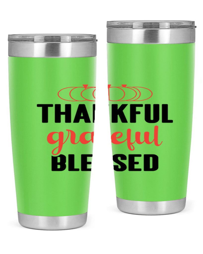 Thankful grateful blessed 603#- fall- Tumbler
