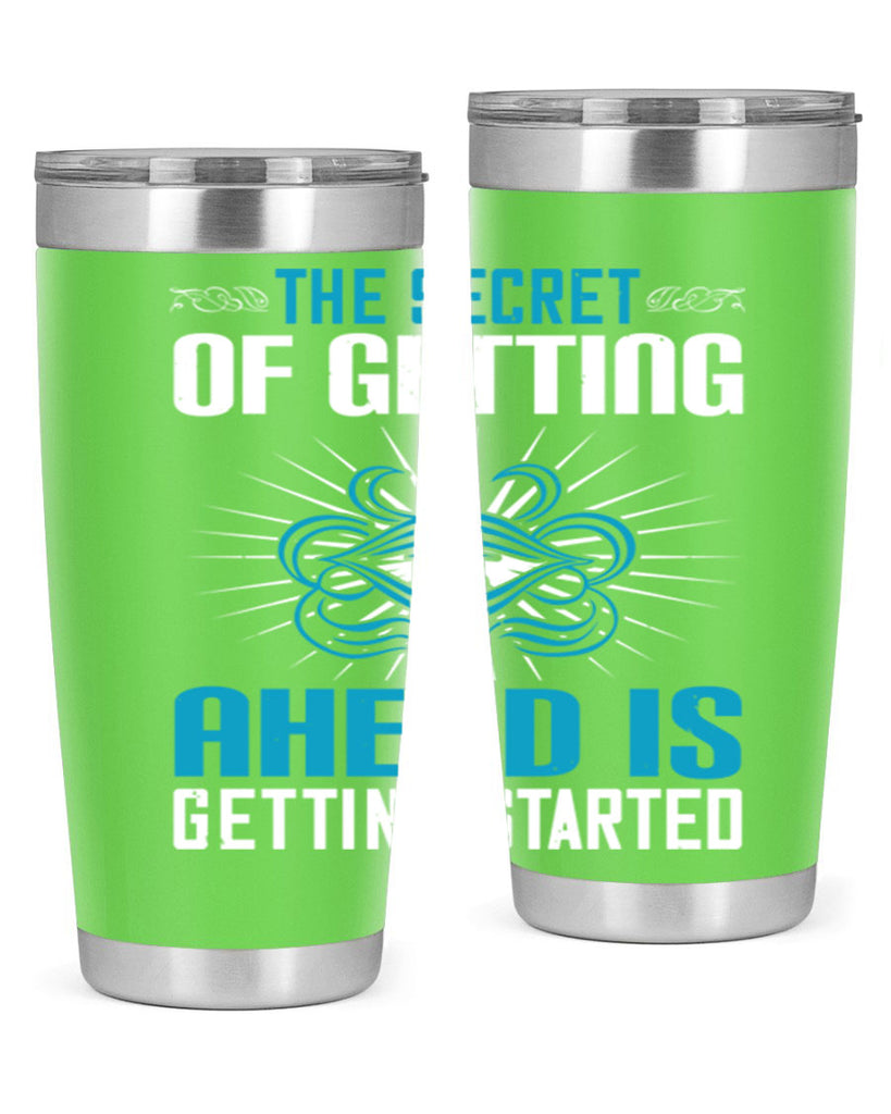 The secret of getting ahead is getting started Style 16#- motivation- Tumbler