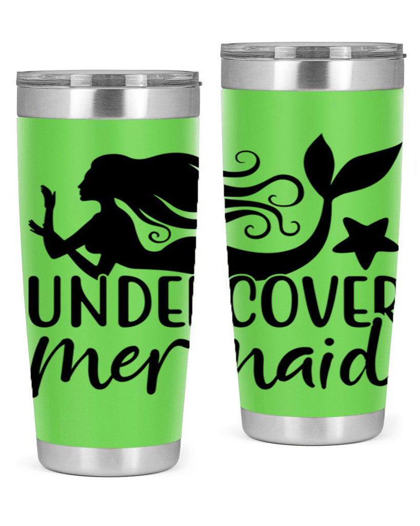 Undercover mermaid 657#- mermaid- Tumbler