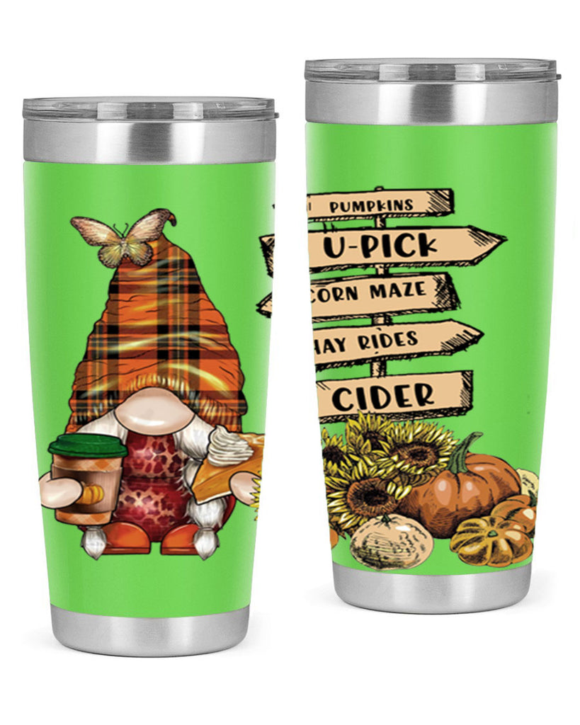 VintageFallGnome 625#- fall- Tumbler