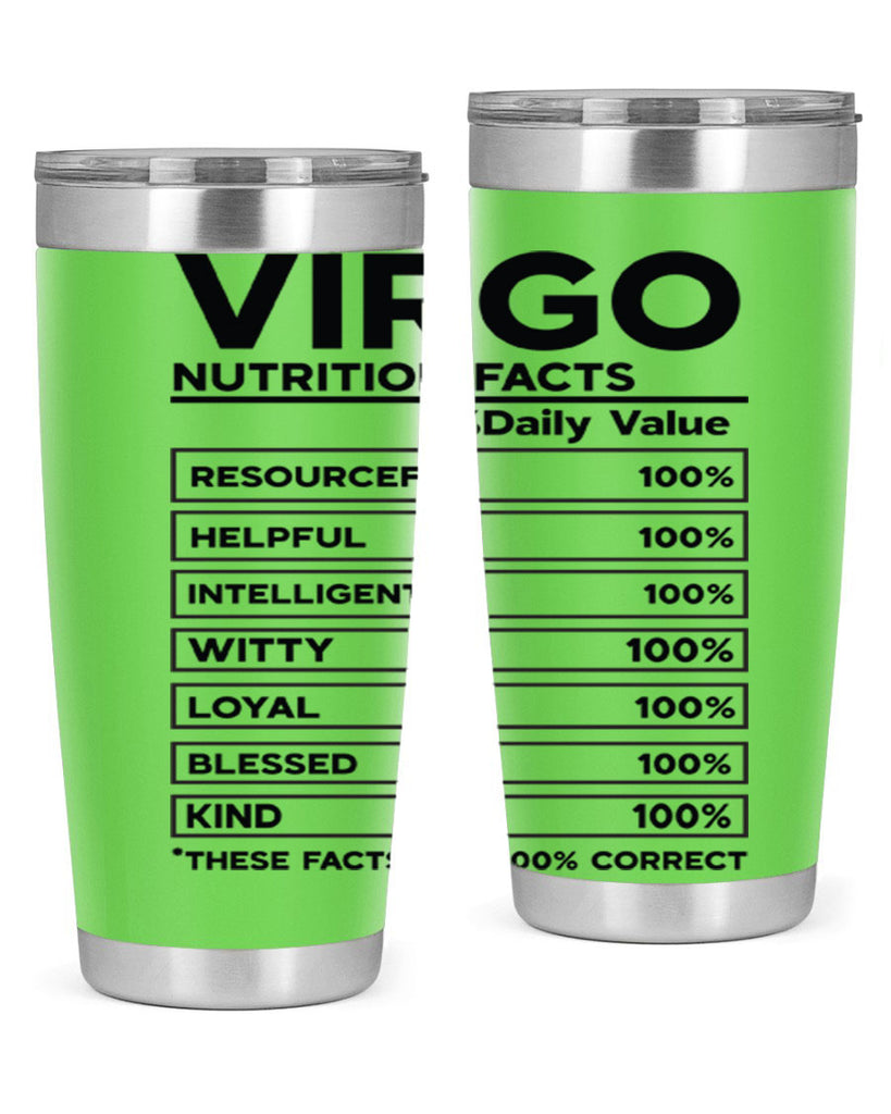Virgo Nutrition Facts 530#- zodiac- Tumbler