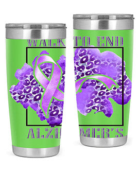 Walk o End AlzheimerS Purple Ribbon 220#- alzheimers- Tumbler