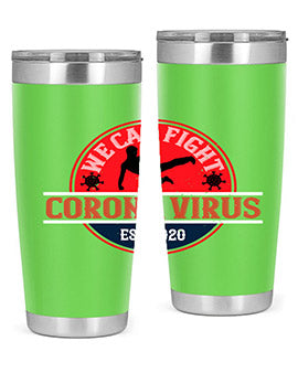 We Can Fight Corona Virus Est Style 11#- corona virus- Tumbler