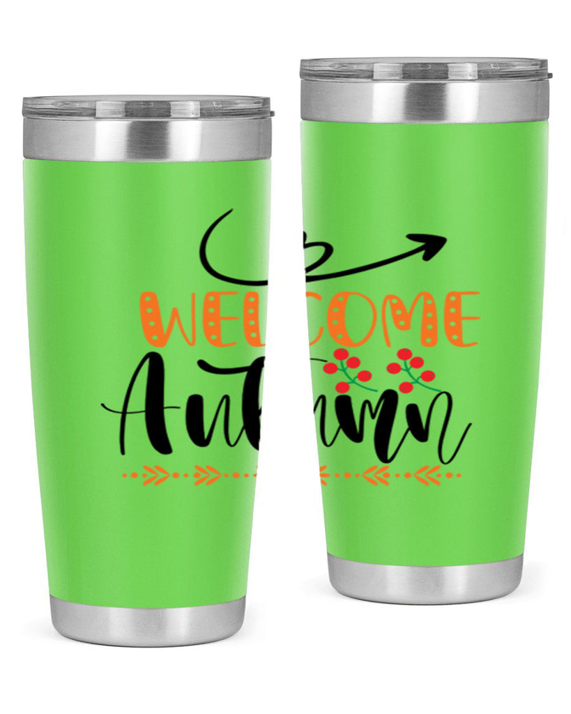 Welcome Autumn 628#- fall- Tumbler