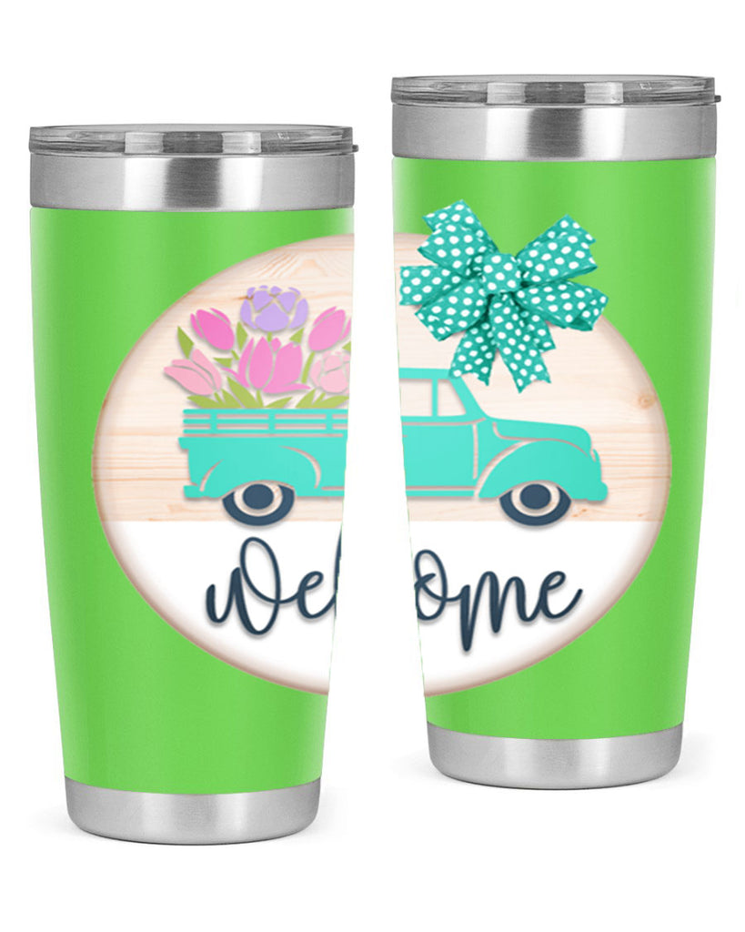 Welcome spring truck Mockup578#- spring- Tumbler