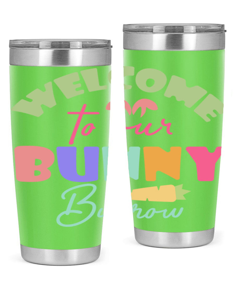 Welcome to our bunny burrow588#- spring- Tumbler