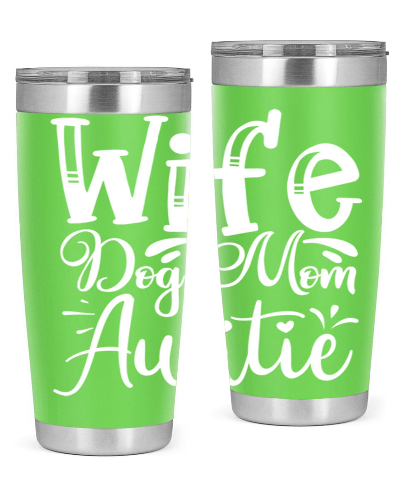 Wife Dog Mom Auntie Style 7#- aunt- Tumbler
