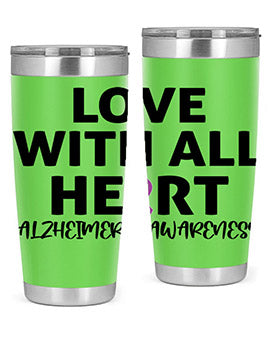 alzheimers awareness style 77#- alzheimers- Tumbler