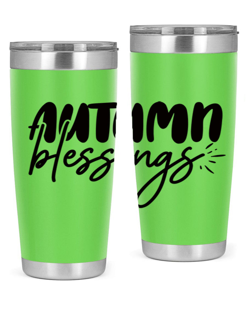 autumn blessings 65#- thanksgiving- Tumbler