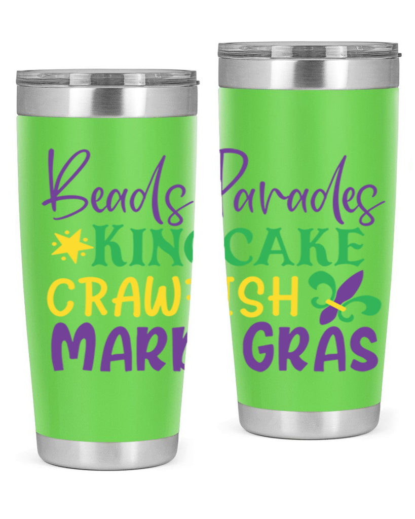 beads parades kingcake crawfish mardi gras 85#- mardi gras- Tumbler