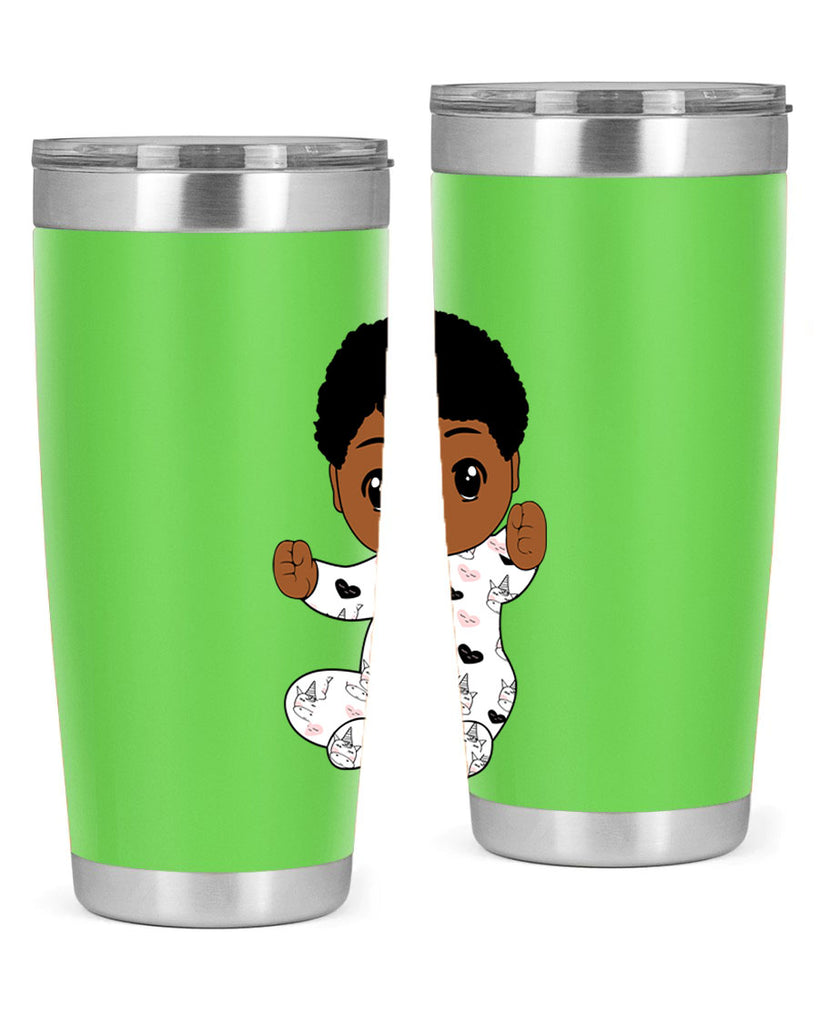 black baby boy 8#- black men - boys- tumbler