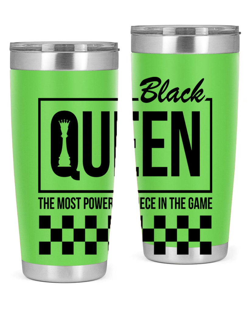 black queen chess checkered 221#- black words phrases- Cotton Tank
