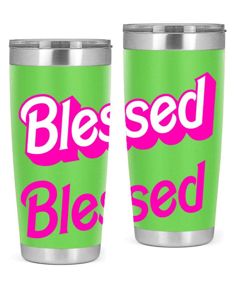 blessed barbie 193#- black words phrases- Cotton Tank