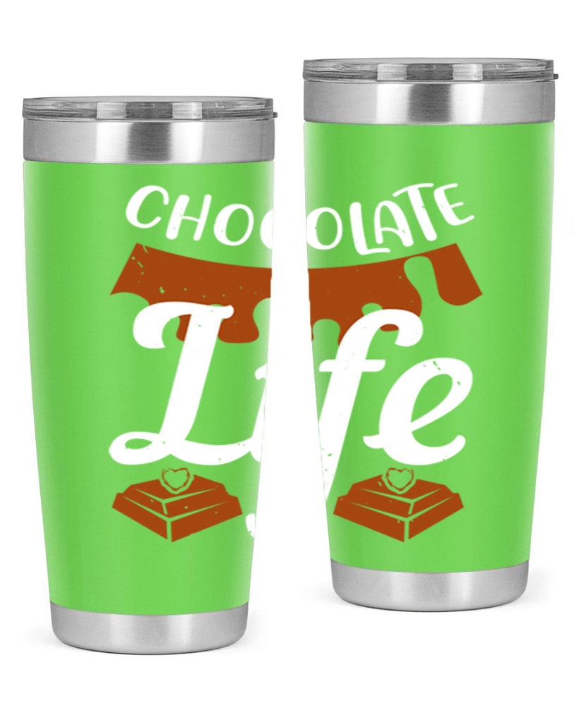chocolate life 45#- chocolate- Tumbler