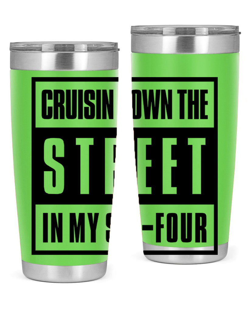 cruisin down the street 181#- black words phrases- Cotton Tank