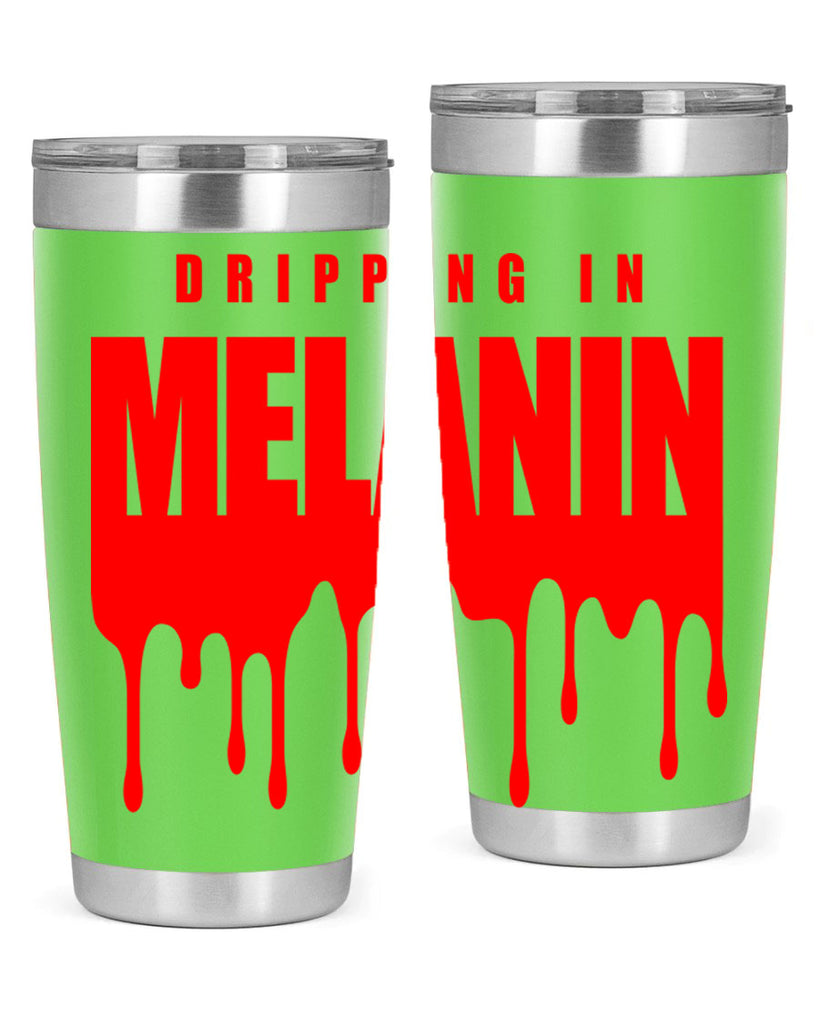 dripping in melanin 161#- black words phrases- Cotton Tank