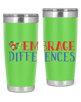 embrace differences Style 13#- autism- Tumbler