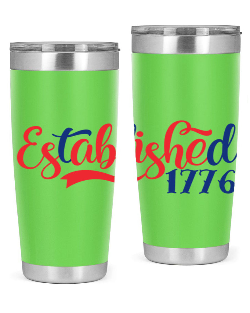 established Style 46#- Fourt Of July- Tumbler