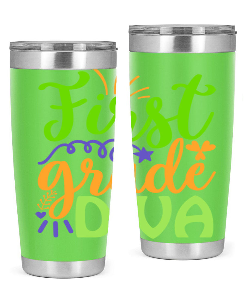 first grade diva 21#- mardi gras- Tumbler