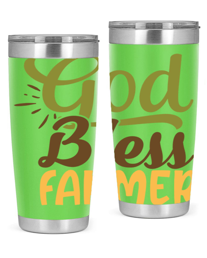 god bless farmer 10#- farming and gardening- Tumbler