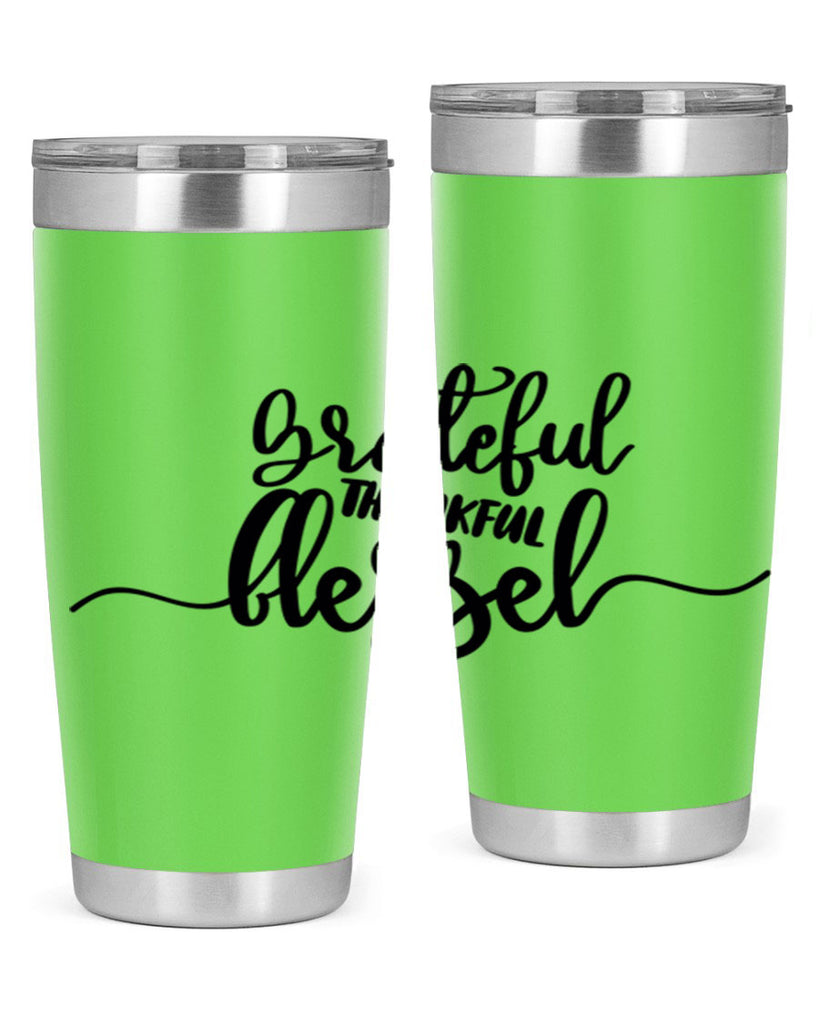 grateful thankful blessed 56#- thanksgiving- Tumbler