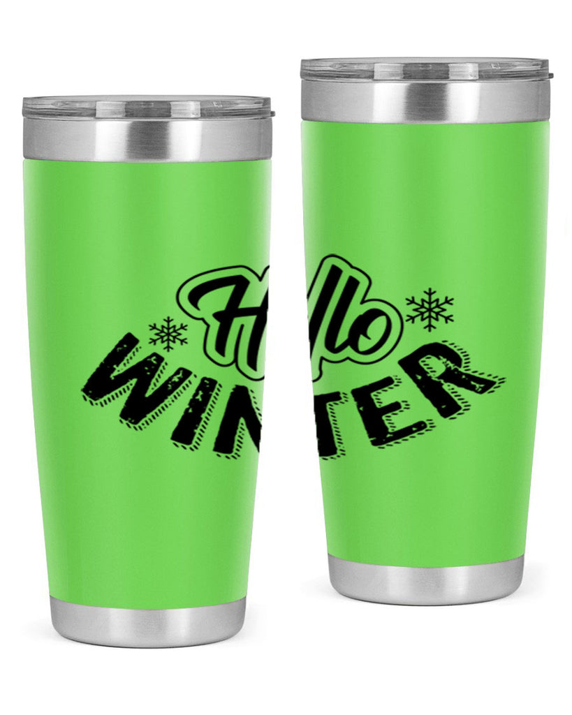 hello winter 169#- winter- Tumbler
