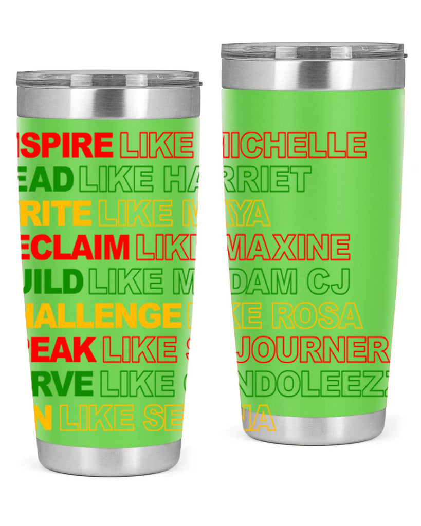 inspire like michelle 107#- black words phrases- Cotton Tank