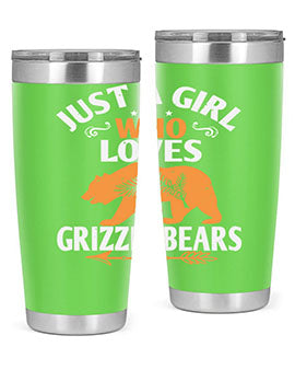 just a girl who loves Grizzly Bears 20#- Bears- Tumbler