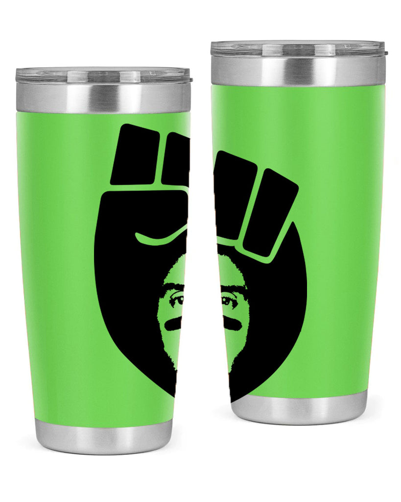 kaepernick fist hair 22#- black men - boys- tumbler