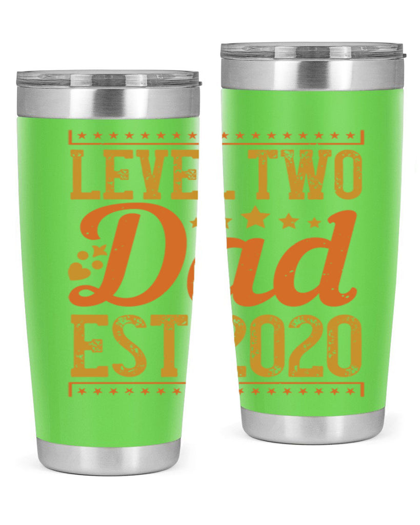 level dad est 189#- fathers day- Tumbler