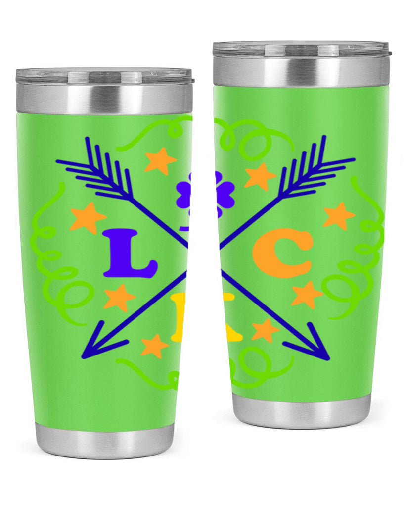 luck 16#- mardi gras- Tumbler